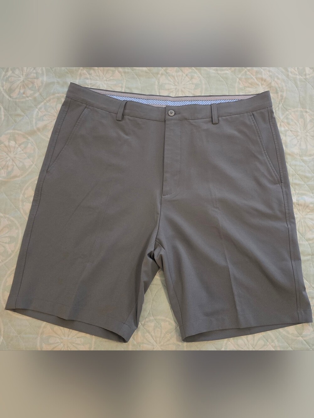 FJ FootJoy Men's Gray Performance Golf Shorts, Size 40 9" Inseam